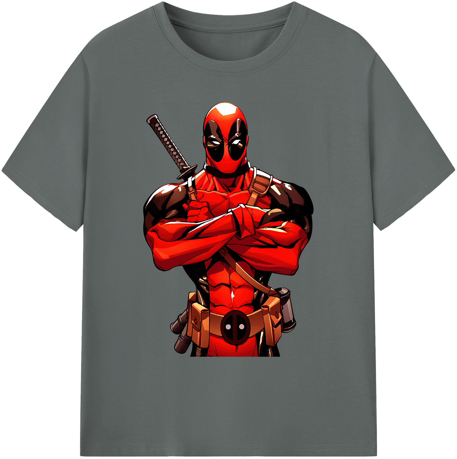 （画像用） Deadpool デッドプール 綿100％ メンズ半袖Tシャツ｜肌触りやわらか＆通気性